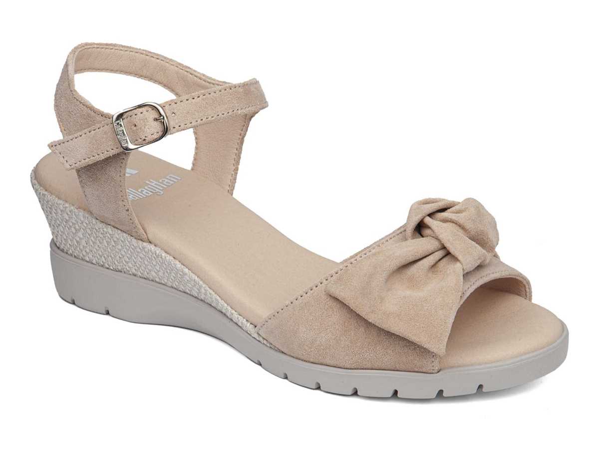 Sandalias Cuña Callaghan 29115 Esperanza Mujer Rosas Beige | YUQ6191WX