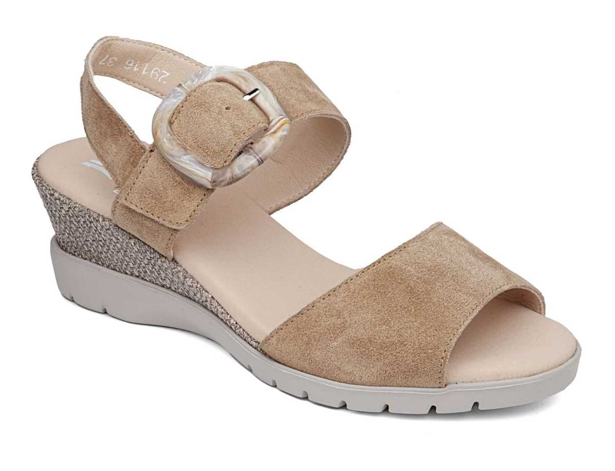 Sandalias Cuña Callaghan 29116 Esperanza Mujer Beige | EEH4649PA