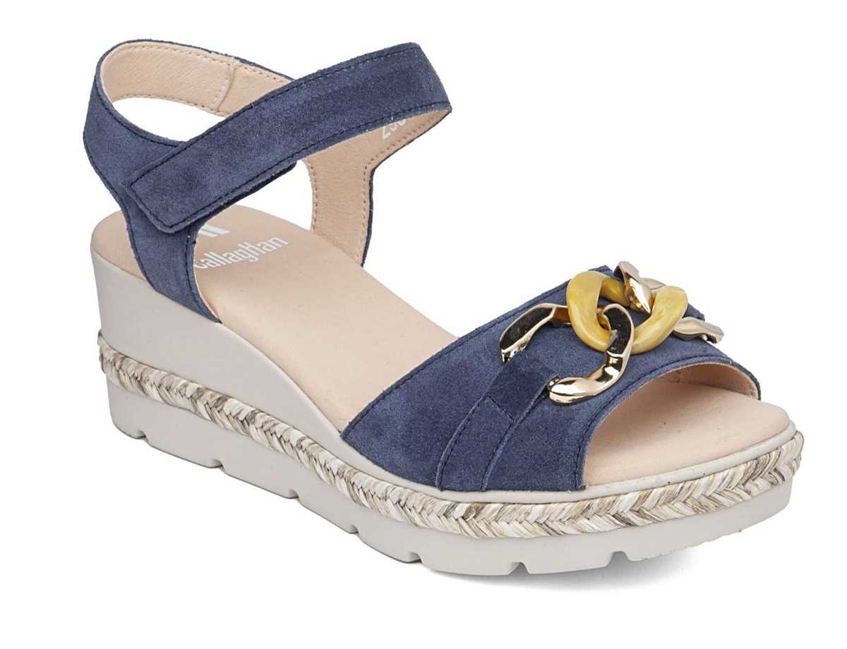 Sandalias Cuña Callaghan 29807 Mara Mujer Azules | MNK9020XH