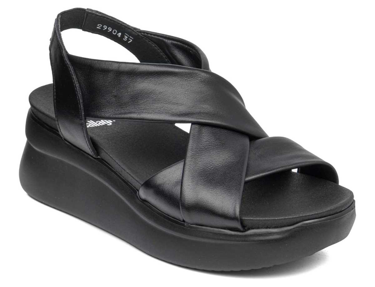 Sandalias de Plataforma Callaghan 29904 Llana Mujer Negras | IRU2561AE