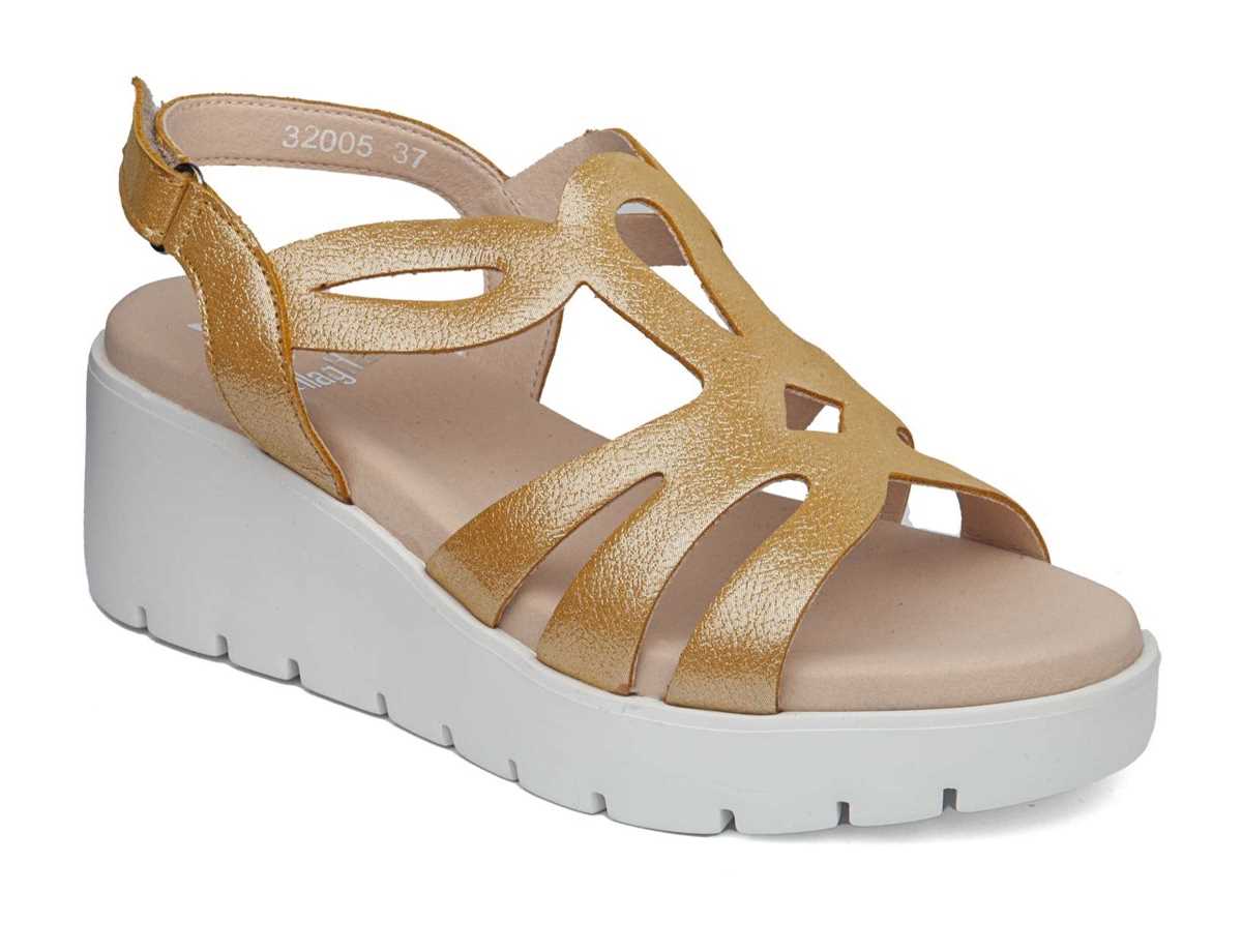 Sandalias de Plataforma Callaghan 32005 Bera Mujer Amarillo | YTB7858EU