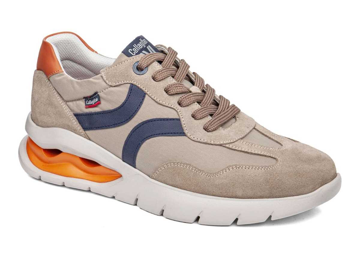 Zapatillas Callaghan 45408 Vento Hombre Beige Azules | HNY6955BK