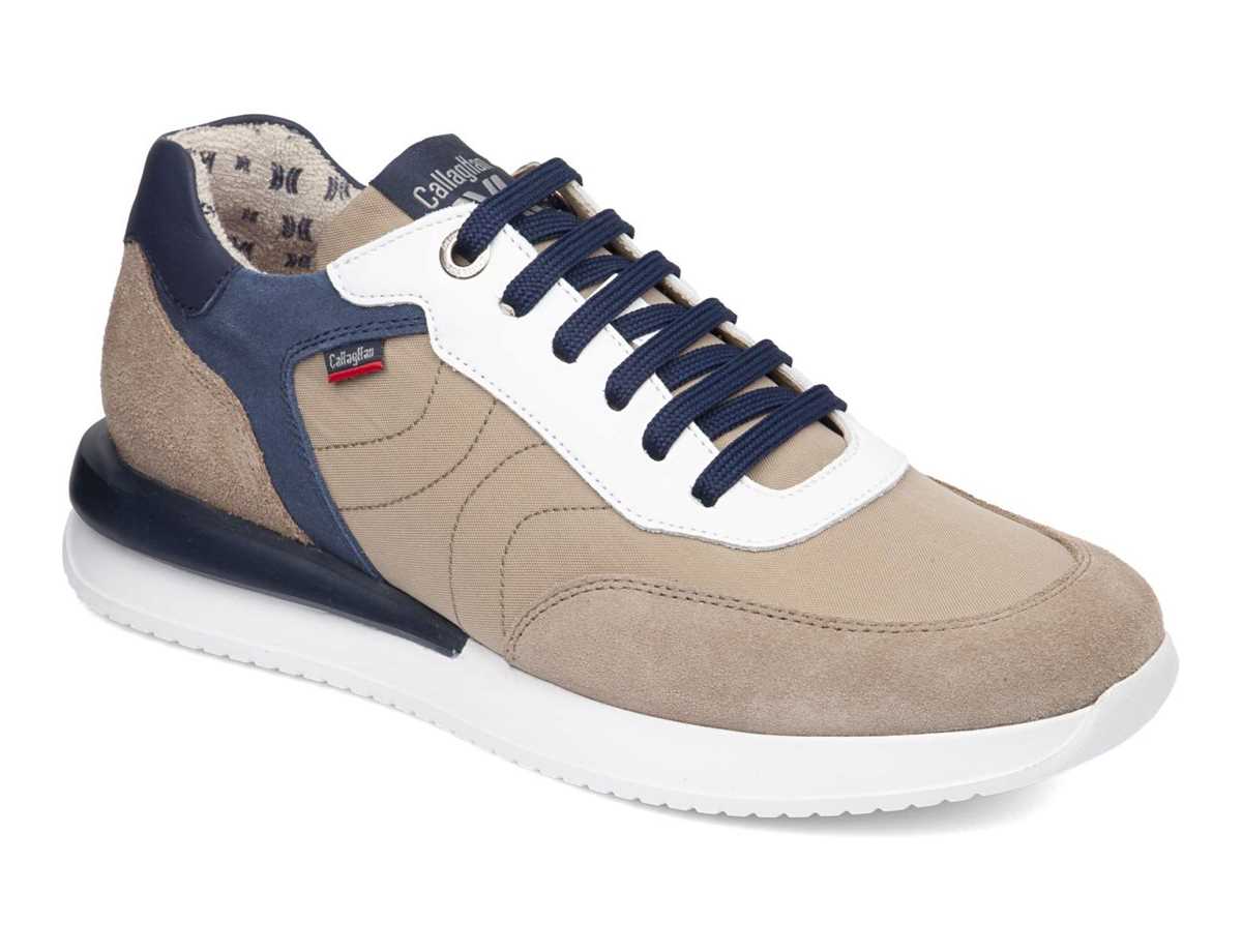 Zapatillas Callaghan 51100 Moses Hombre Beige Azules | OOT7765AM