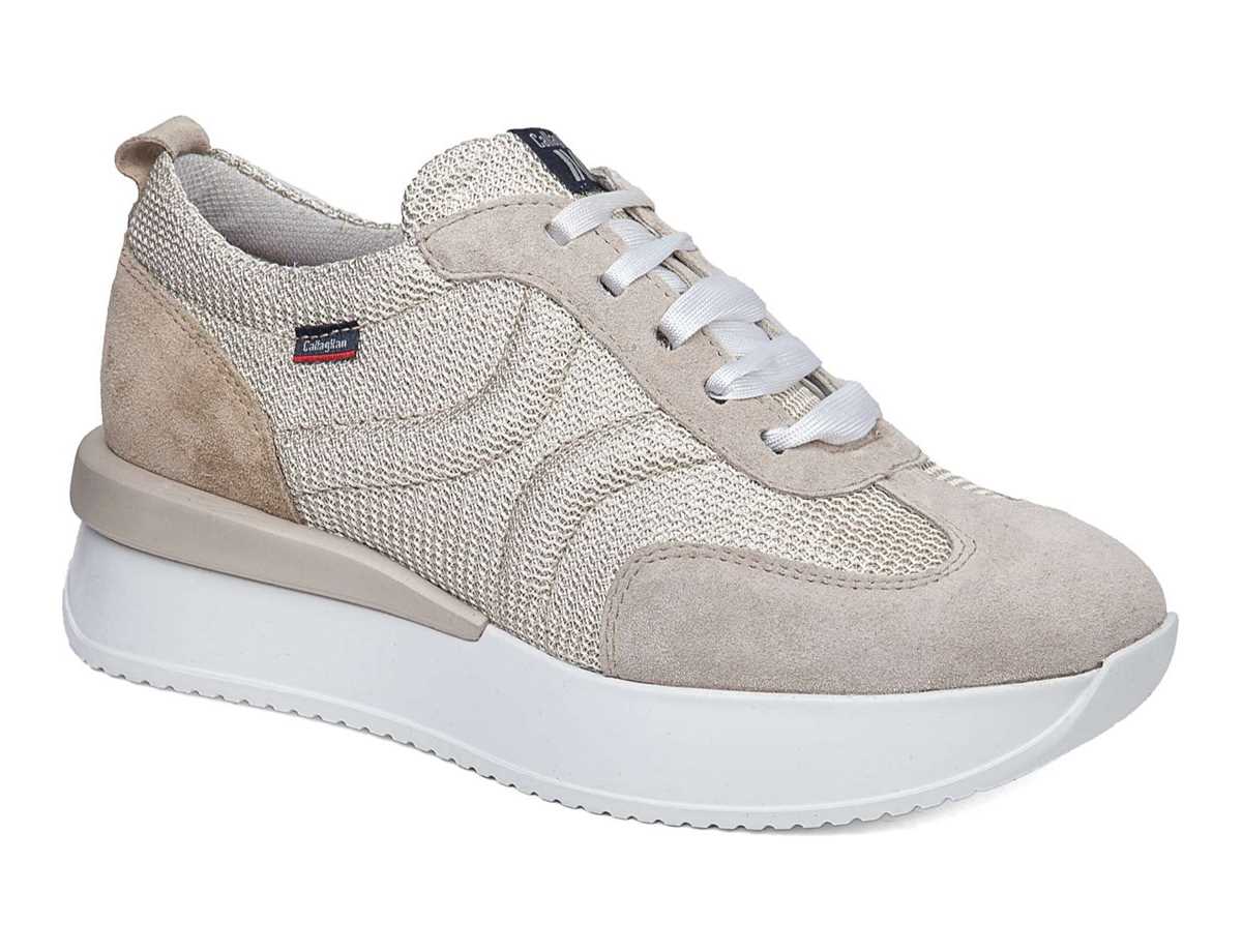 Zapatillas Callaghan 51200 Dina Mujer Blancas Beige | NLL2443NU