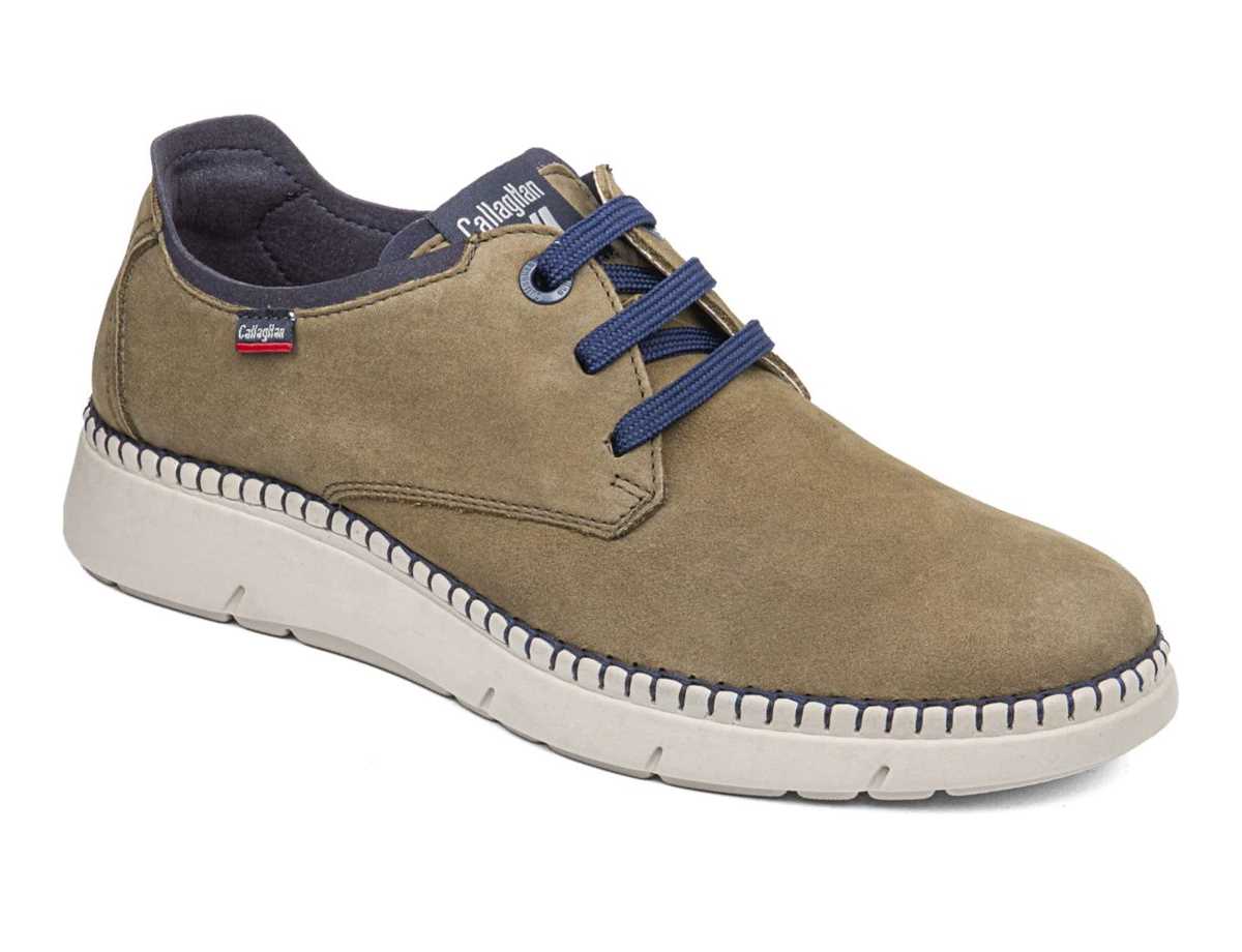 Zapatos con Cordones Callaghan 53500 Circular Hombre Verde Azules | USW152QF