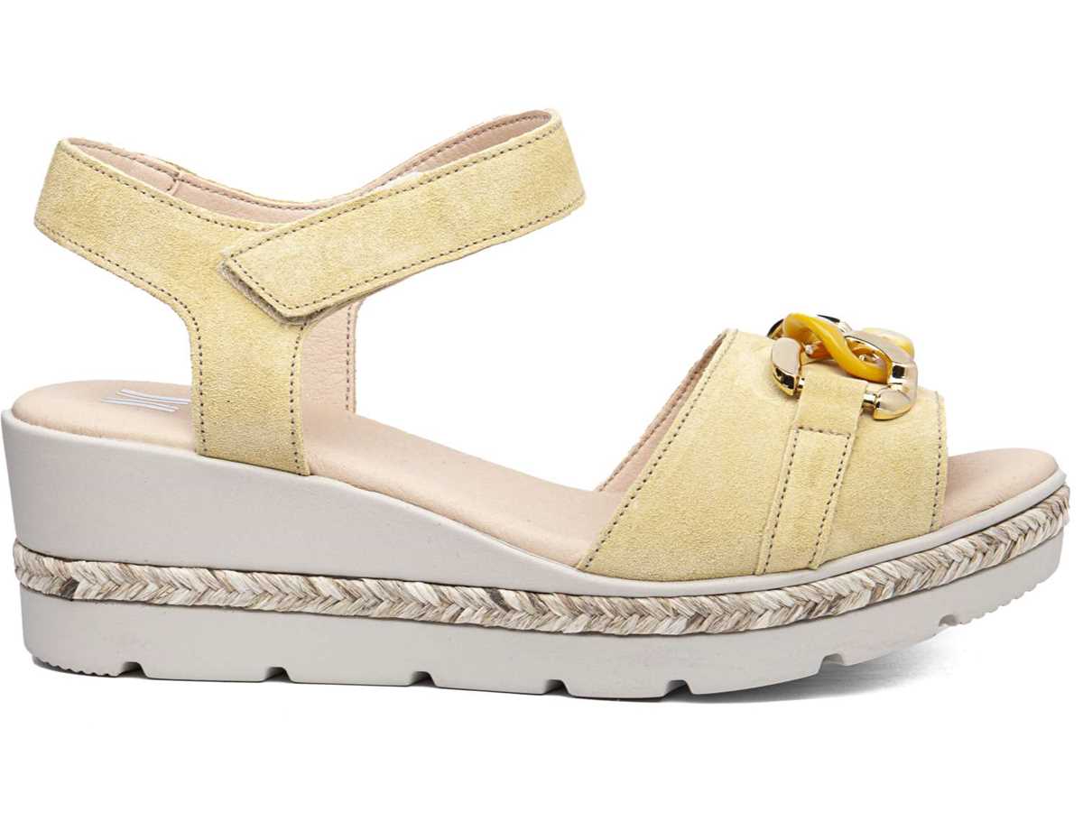 Sandalias Cuña Callaghan 29807 Mara Mujer Amarillo | UBN4559EE