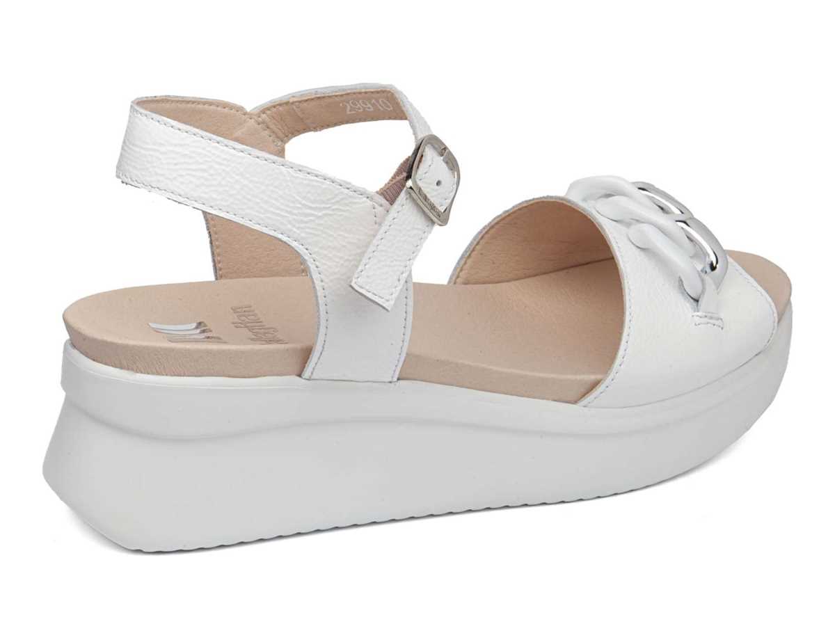 Sandalias Cuña Callaghan 29910 Llana Mujer Blancas | GPQ3953SG