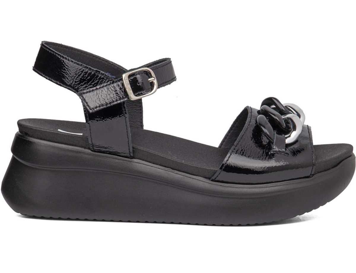 Sandalias Cuña Callaghan 29910 Llana Mujer Negras | LEI5025XT