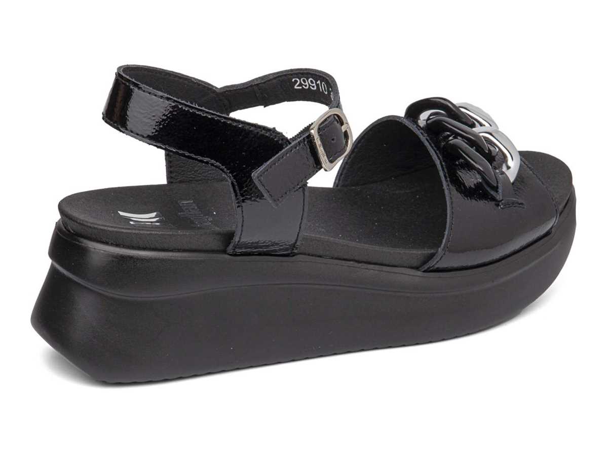 Sandalias Cuña Callaghan 29910 Llana Mujer Negras | LEI5025XT