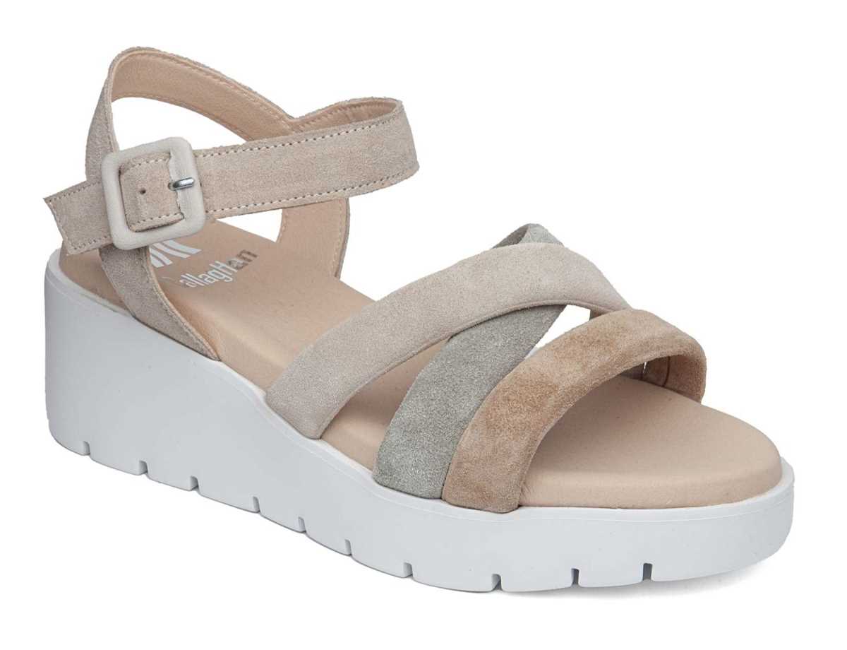 Sandalias Cuña Callaghan 32000 Bera Mujer Beige Verde Marrones | ILF10022IU