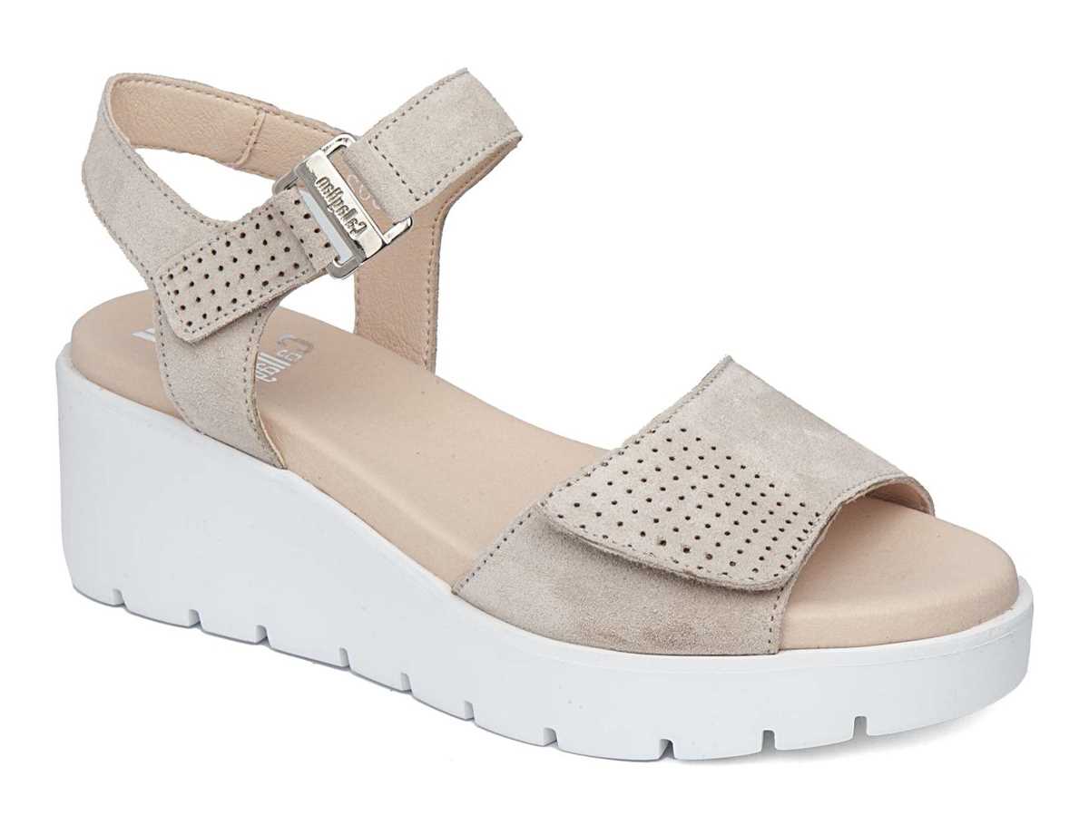 Sandalias Cuña Callaghan 32002 Bera Mujer Beige | LQL4321PZ