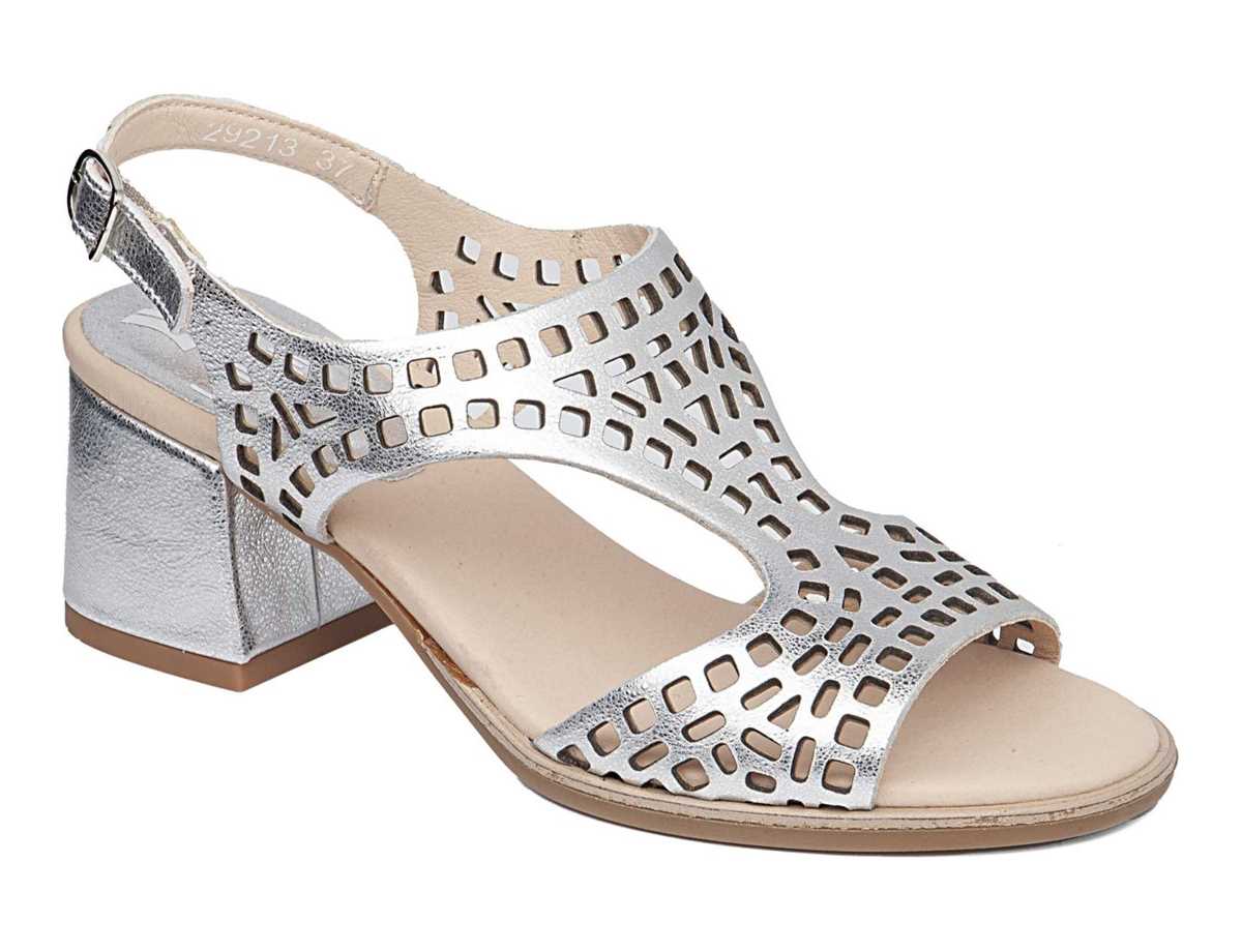 Sandalias Tacones Callaghan 29213 Kibow Mujer Plateadas | RIU195EG