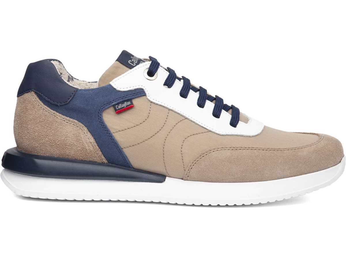 Zapatillas Callaghan 51100 Moses Hombre Beige Azules | OOT7765AM