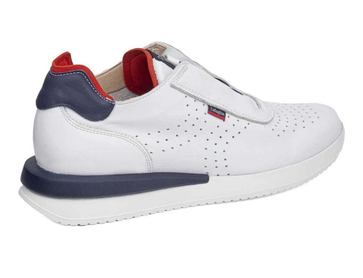 Zapatillas Callaghan 51101 Moses Hombre Blancas Azules Rojas | UHA2397LJ