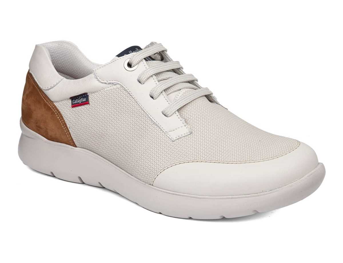 Zapatillas Callaghan 51308 Nuvole Hombre Blancas Marrones | LUM3299NM