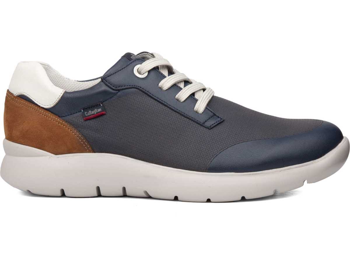 Zapatillas Callaghan 51308 Nuvole Hombre Azules Marrones Blancas | TMI7046TB