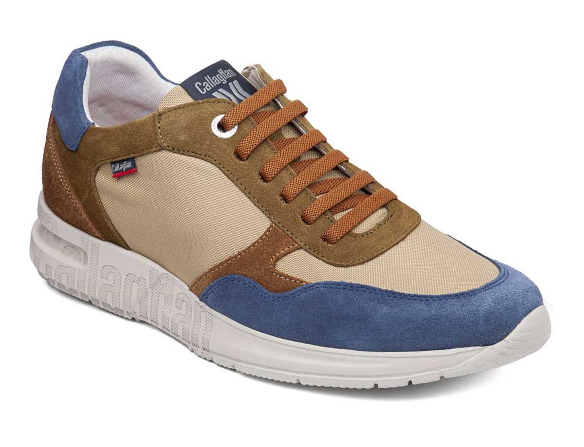 Zapatillas Callaghan 91324 Goliat S.I.Lase Hombre Azules Beige Verde | BDA1394NA