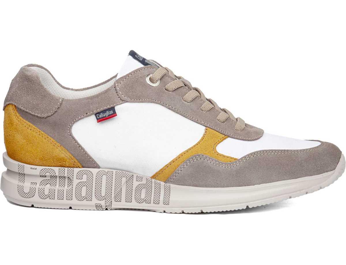 Zapatillas Callaghan 91324 Goliat S.I.Lase Hombre Gris Blancas Amarillo | PGG1853IO