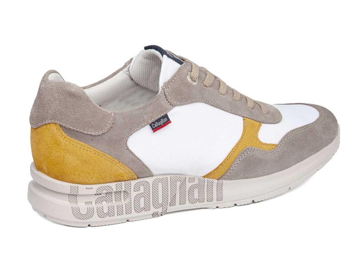 Zapatillas Callaghan 91324 Goliat S.I.Lase Hombre Gris Blancas Amarillo | PGG1853IO