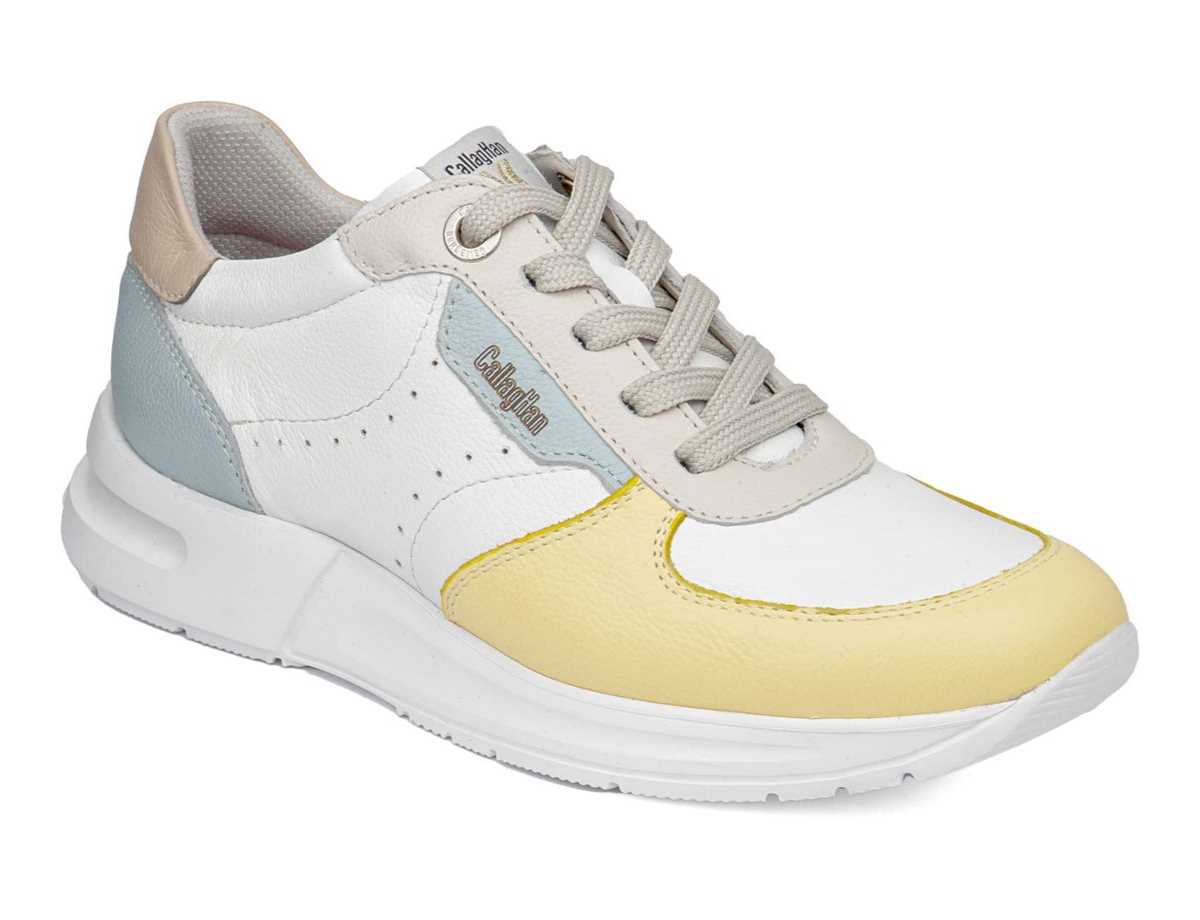 Zapatillas Callaghan 92120 Dorcas S.I.L Mujer Amarillo Blancas | MSI5387YH