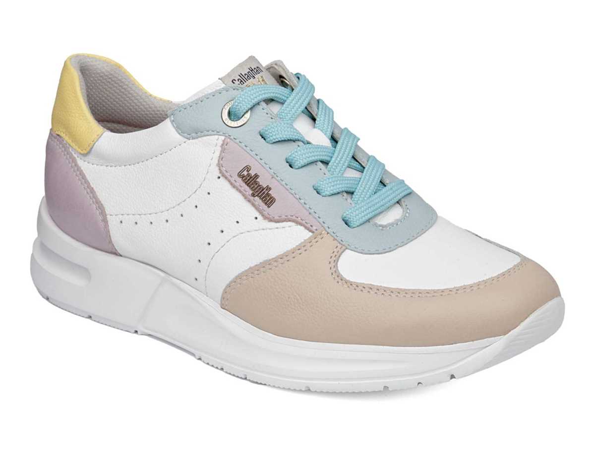 Zapatillas Callaghan 92120 Dorcas S.I.L Mujer Rosas Blancas Azules | UGR6737UY