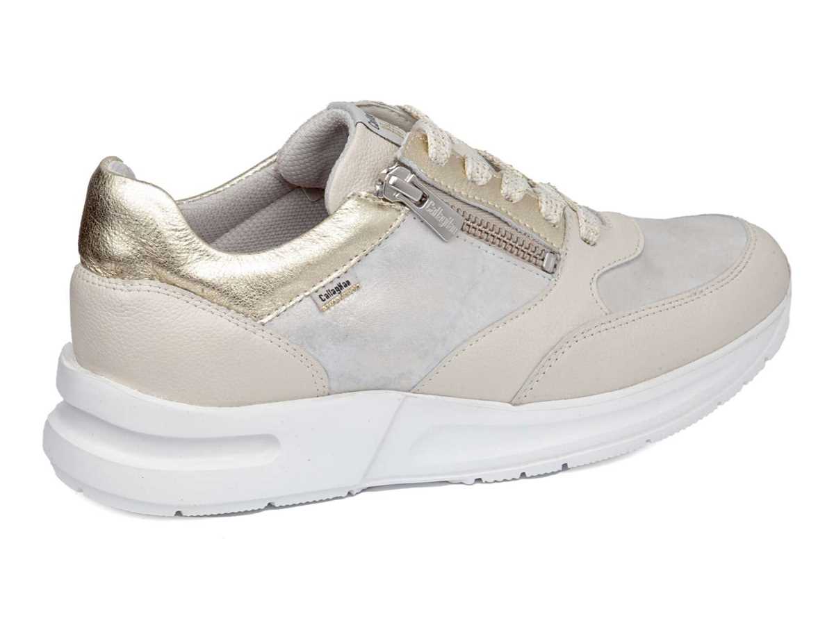 Zapatillas Callaghan 92121 Dorcas S.I.L Mujer Blancas Beige Doradas | QUV5773NW