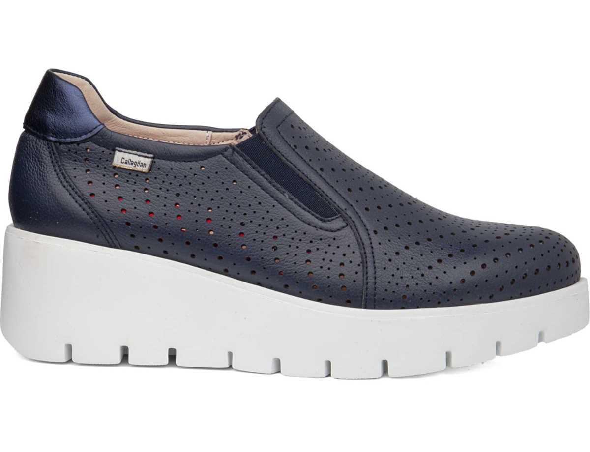 Zapatillas con Plataforma Callaghan 32103 Amal Mujer Azules | YFE6061RK