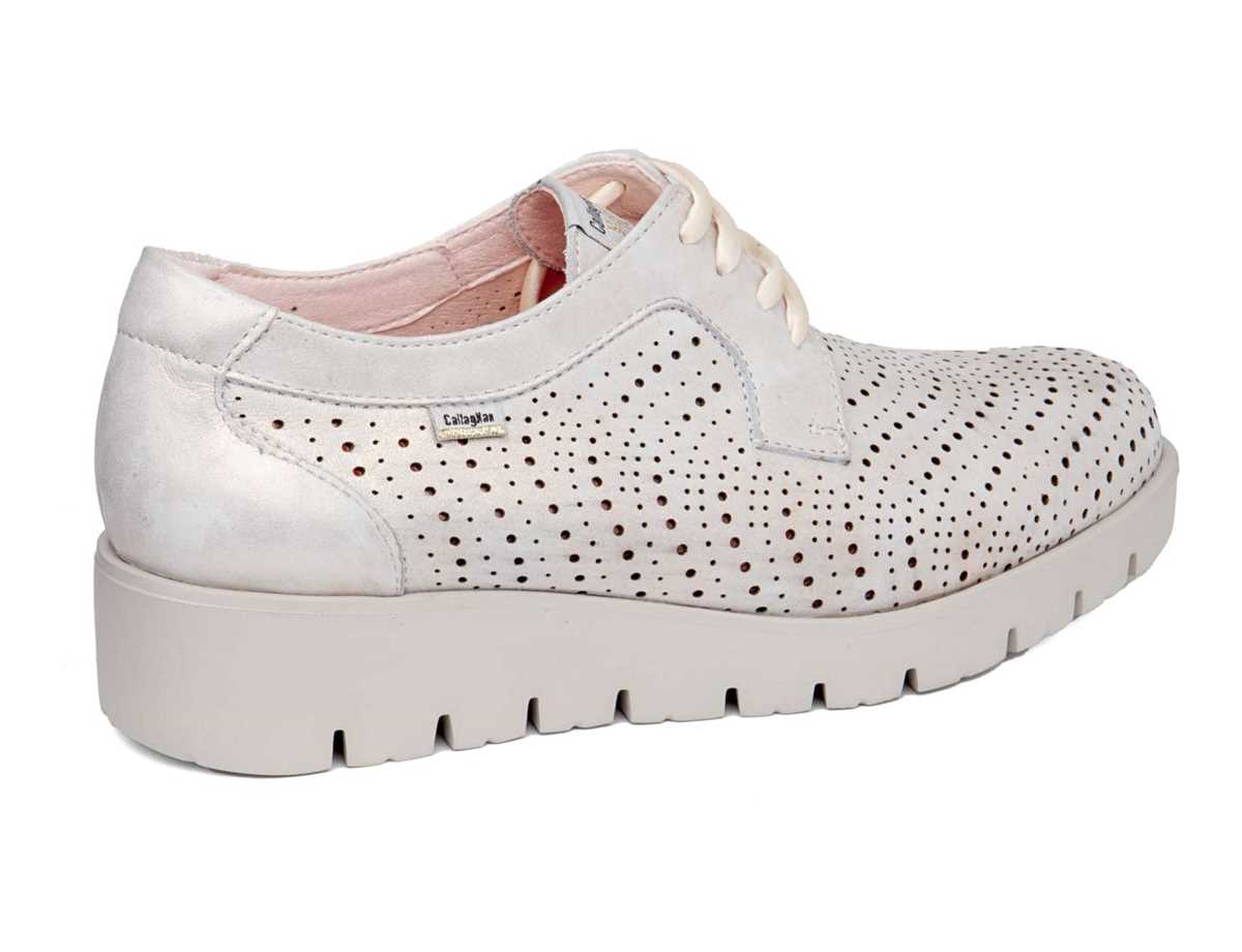 Zapatillas con Plataforma Callaghan 89891 Haman Mujer Beige Rosas | FYJ5283IN