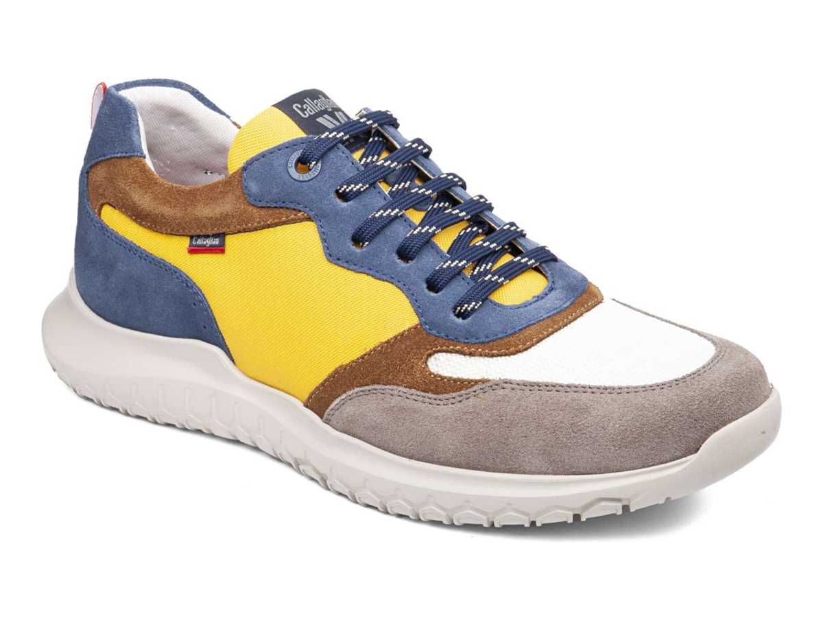 Zapatos Casuales Callaghan 53702 Suv Marine Cro Hombre Gris Blancas Amarillo | ZZC9417FR