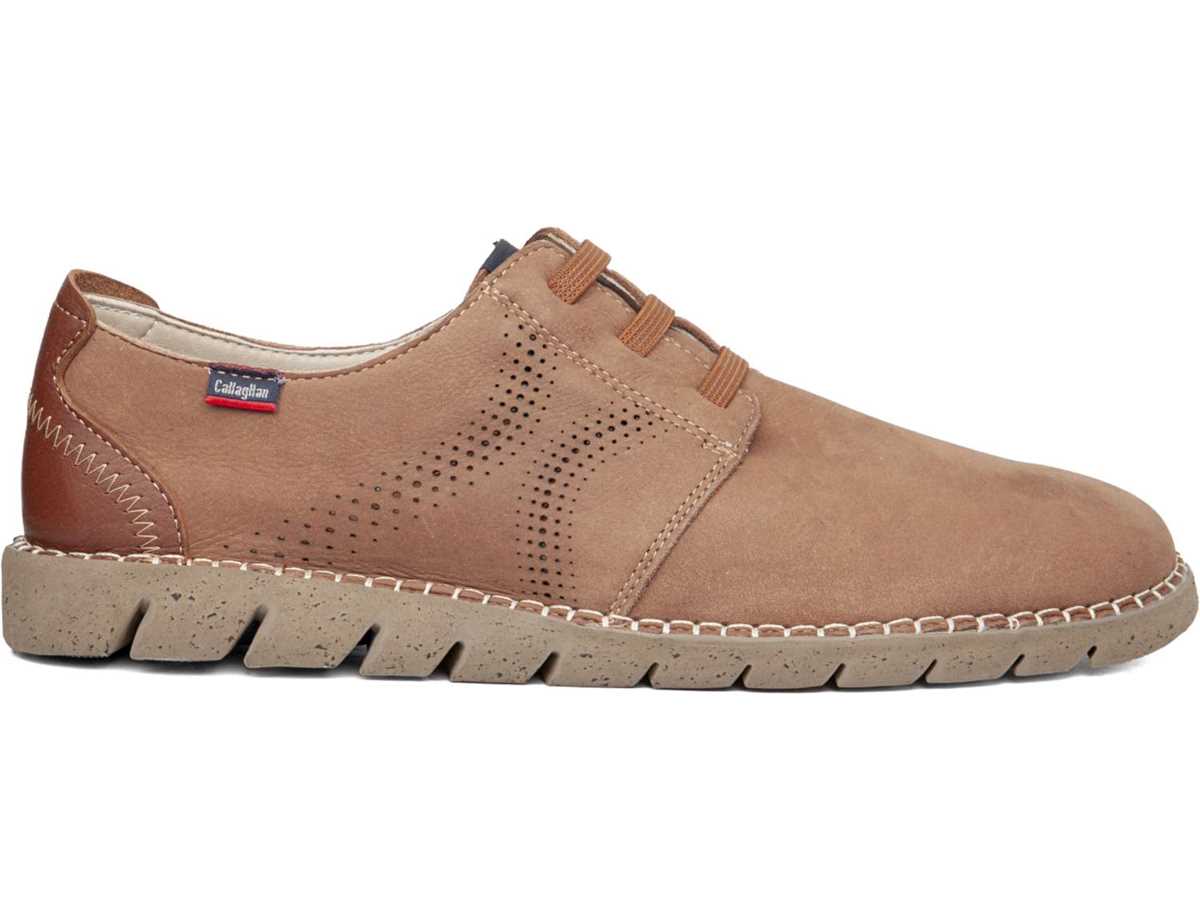 Zapatos con Cordones Callaghan 43200 Viz Hombre Beige Marrones | JJF675FV