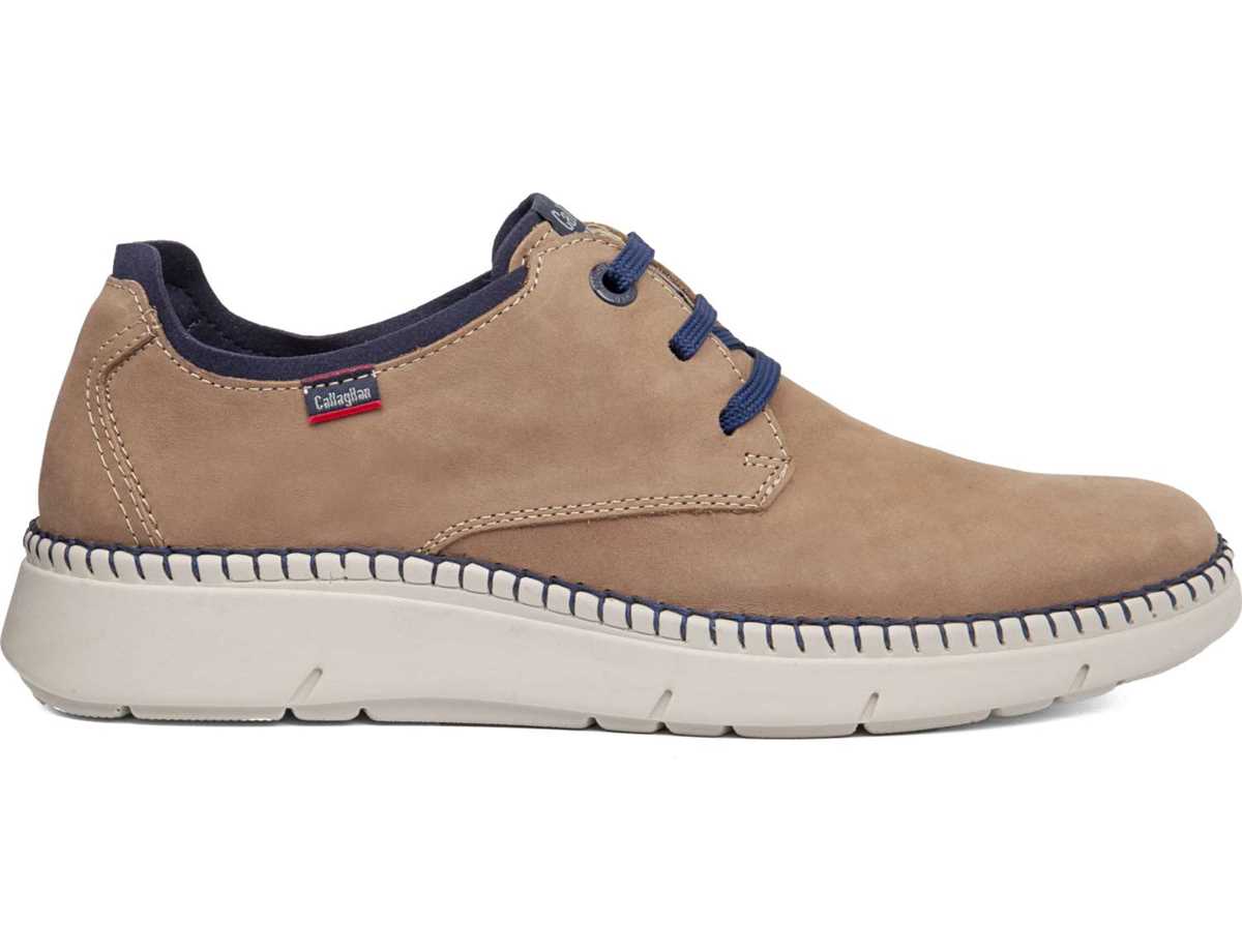 Zapatos con Cordones Callaghan 53500 Circular Hombre Beige Azules | CJD7450DI