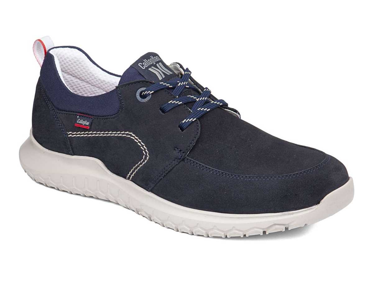 Zapatos con Cordones Callaghan 53700 Suv Marine Cro Hombre Azules Negras | JWY62100AM