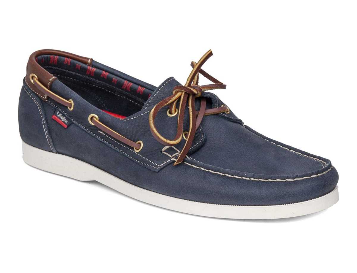 Zapatos del Barco Callaghan 51600 Yate Hombre Azules Marrones | BHL9110TN