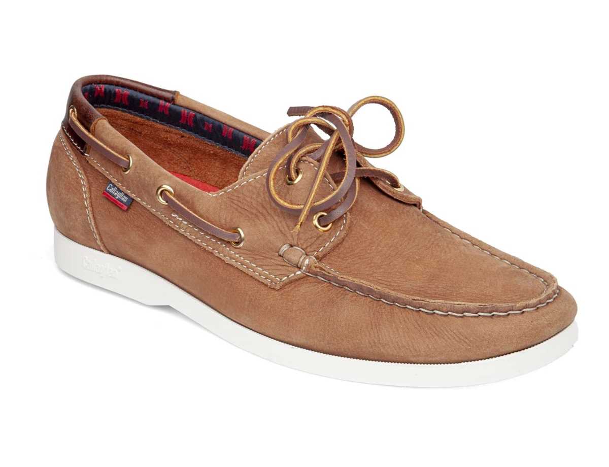 Zapatos del Barco Callaghan 51600 Yate Hombre Beige Marrones | NMH4086HD