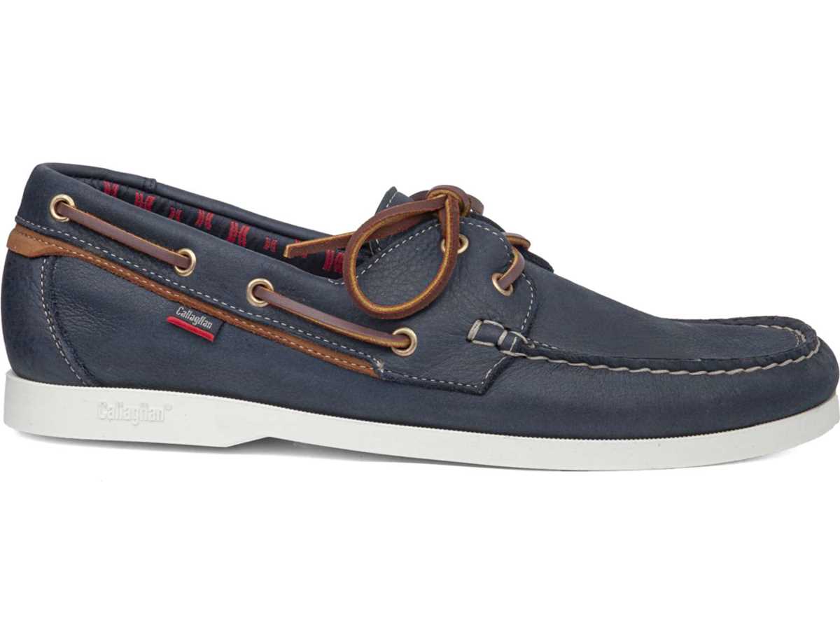 Zapatos del Barco Callaghan 51603 Yate Hombre Azules Marrones | GNO9741LI