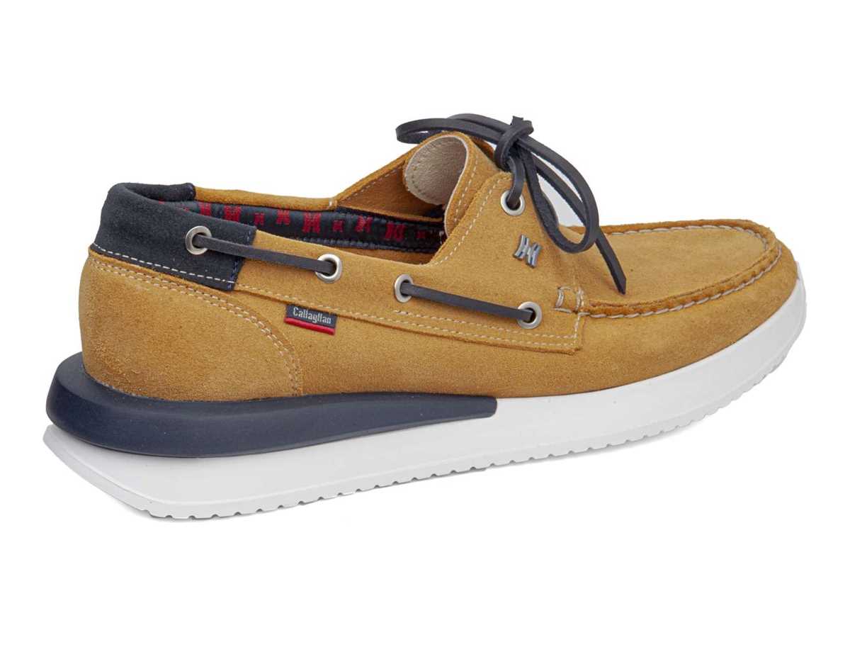 Zapatos del Barco Callaghan 52100 Moses Hombre Amarillo Azules | AFG8278WY