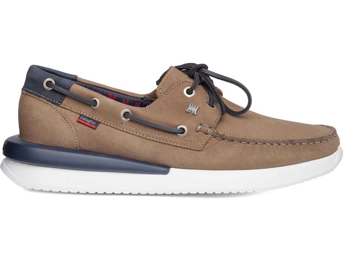 Zapatos del Barco Callaghan 52100 Moses Hombre Beige Azules | CTY2082GX