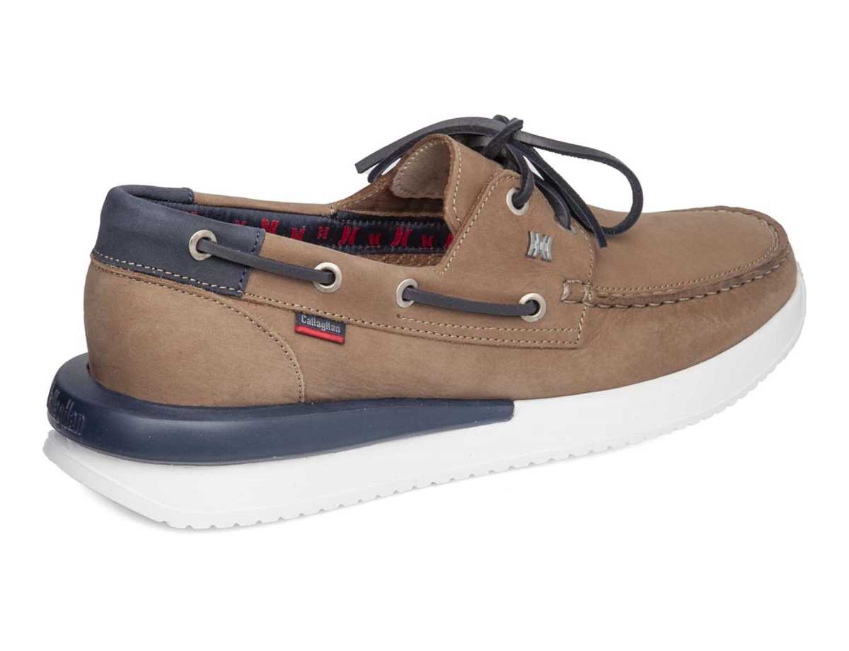 Zapatos del Barco Callaghan 52100 Moses Hombre Beige Azules | CTY2082GX