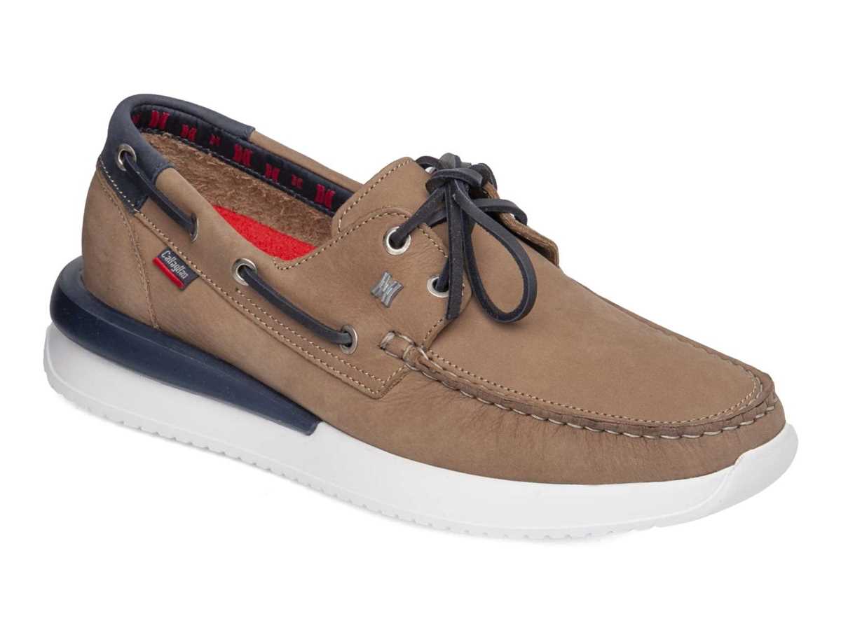 Zapatos del Barco Callaghan 52100 Moses Hombre Beige Azules | CTY2082GX