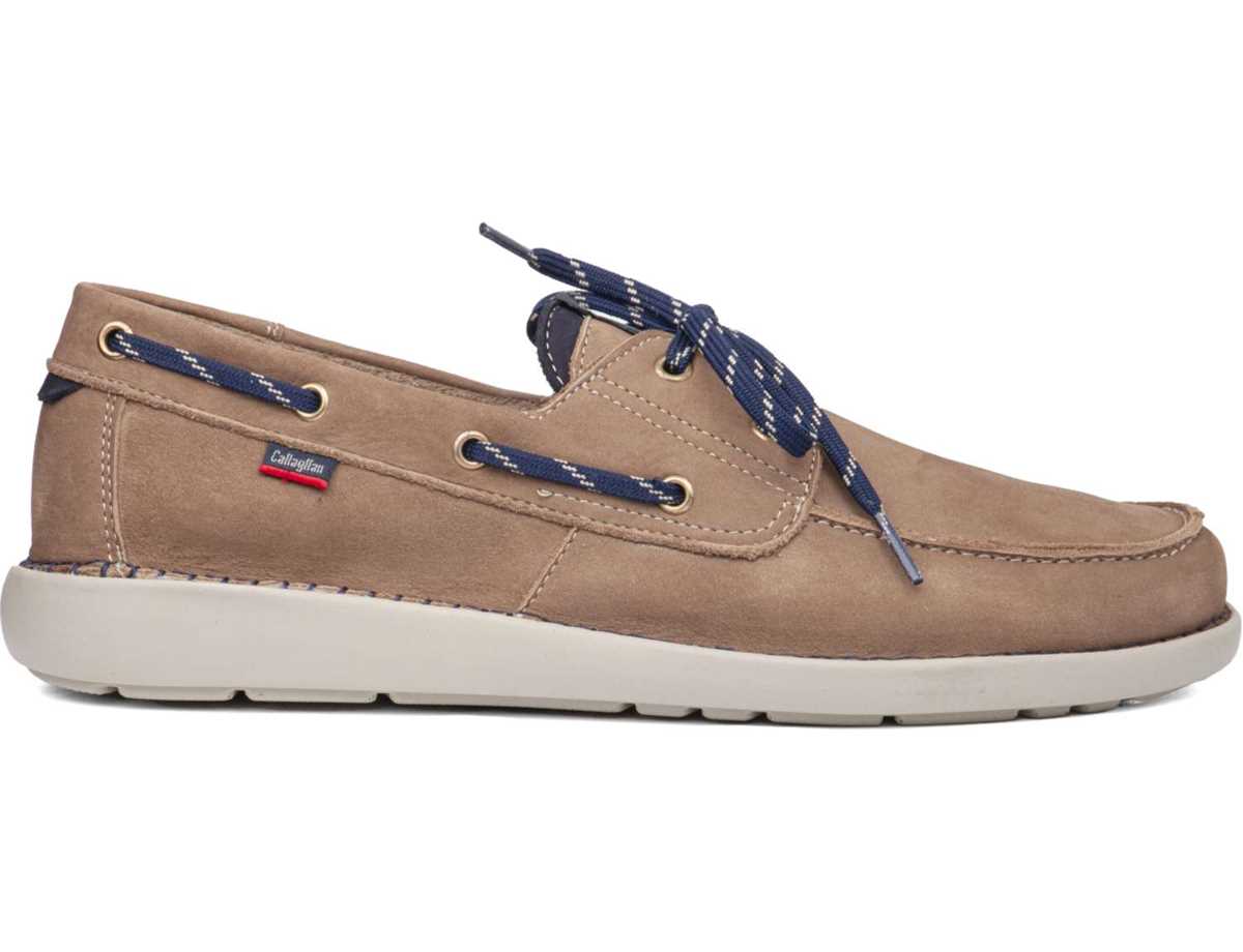 Zapatos del Barco Callaghan 53400 Abner Hombre Beige Azules | UZU3224BM