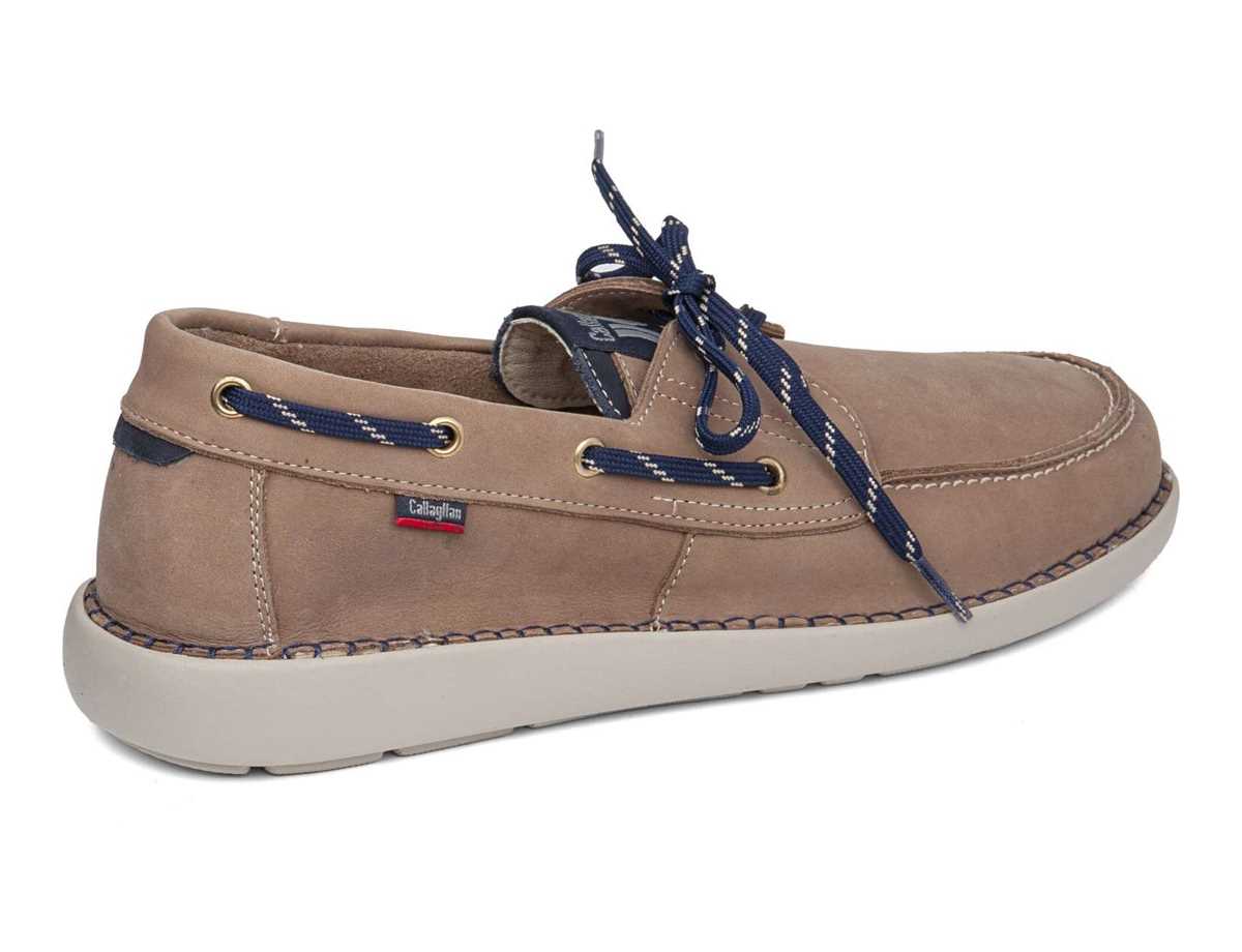 Zapatos del Barco Callaghan 53400 Abner Hombre Beige Azules | UZU3224BM